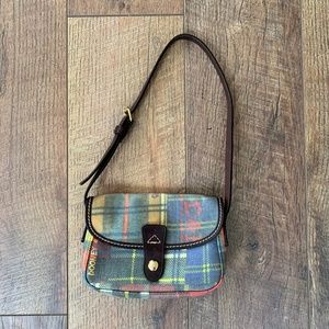 Plaid Dooney & Bourke small leather mini purse
